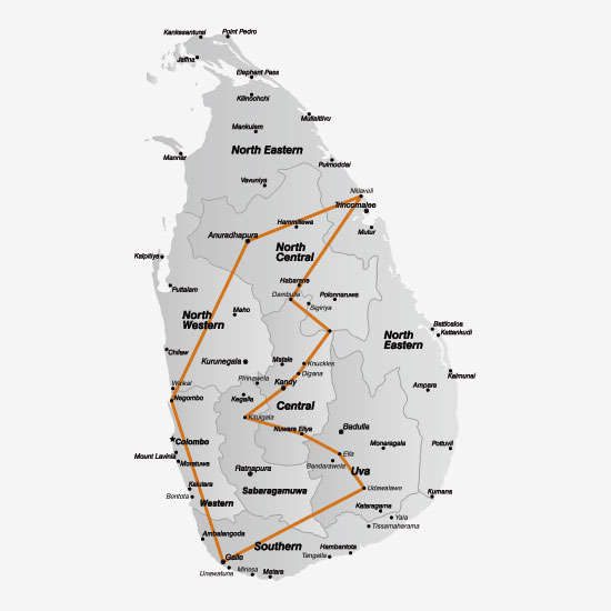 Avontuurlijk Sri Lanka in de zomer <br>