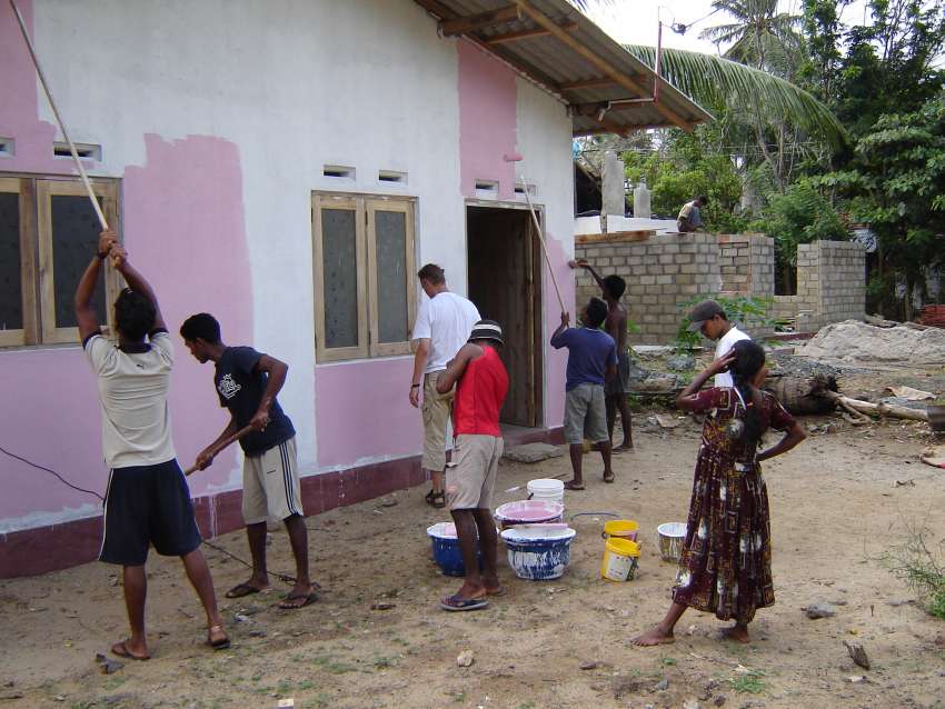 Huizen bouwen in Telwatta - Sri Lanka