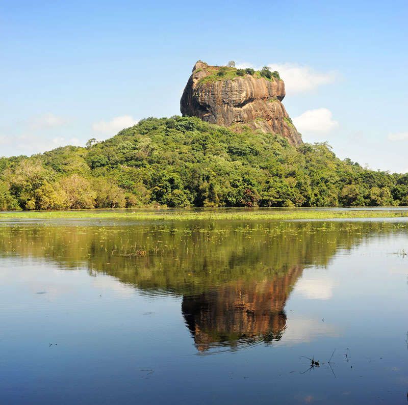 De wereldberoemde Leeuwenrots in Sigiriya <br>