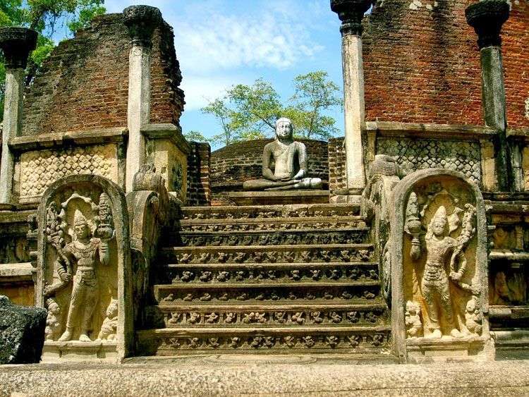 Een belangrijke tempel in polonnaruwa