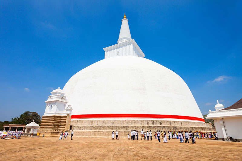 De koningsstad Anuradhapura in Sri Lanka
