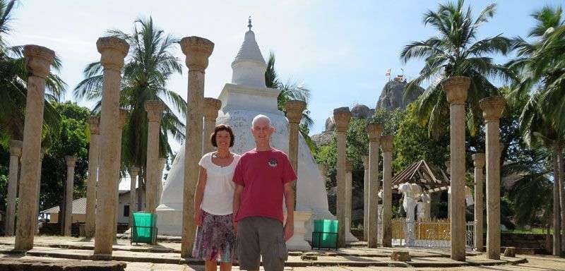 Op de foto bij de oudheden