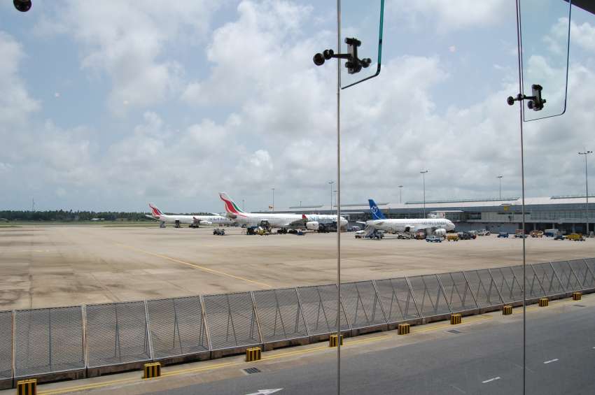Bandaranaike airport in Sri Lanka