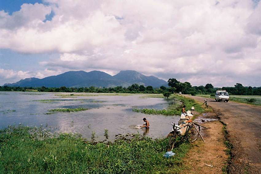 In Sri Lanka heb je enorme watertanks (kunstmatige meren)