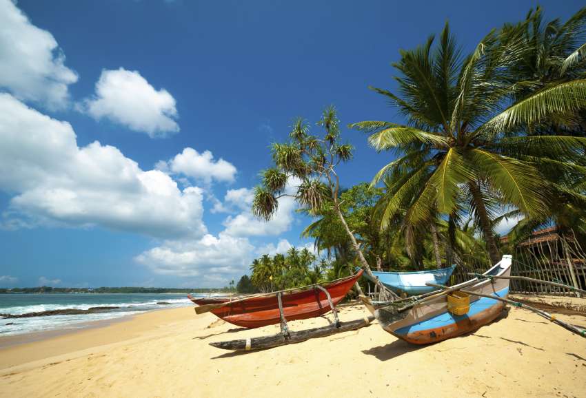 Tropisch strand in Sri Lanka