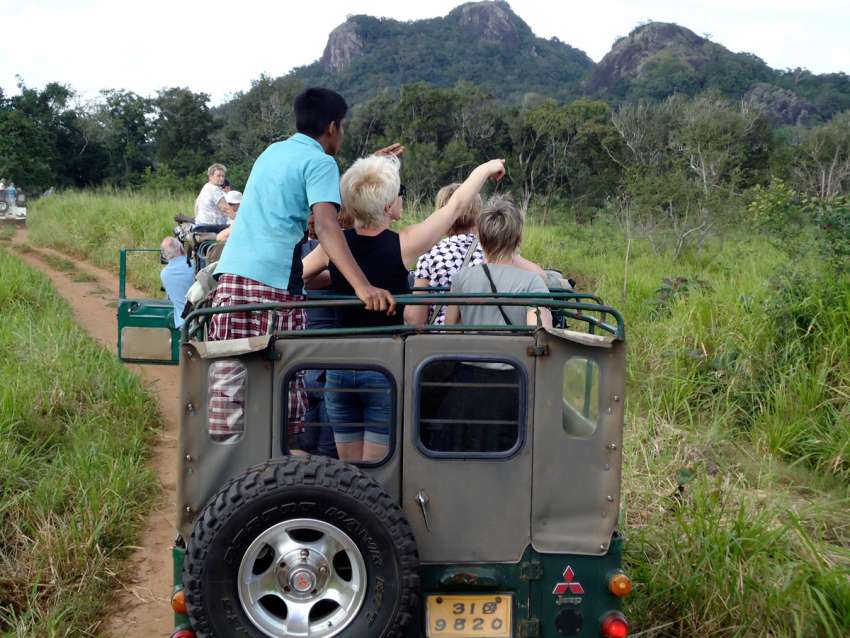 Op safari in Sri Lanka<br>